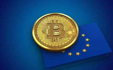 bitcoin arka plan üzerinde gösterimi 