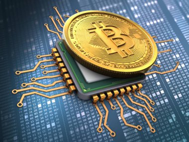 bitcoin arka plan üzerinde gösterimi 