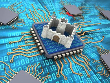  Bilgisayar çipleri çizimi 
