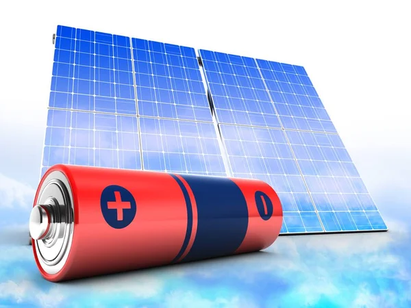 Illustration of solar panel — Stock Photo, Image