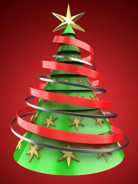 Árbol de Navidad verde — Foto de Stock