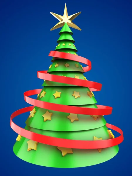 Árbol de Navidad verde —  Fotos de Stock