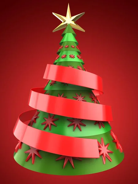 Illustrazione dell'albero di Natale — Foto Stock