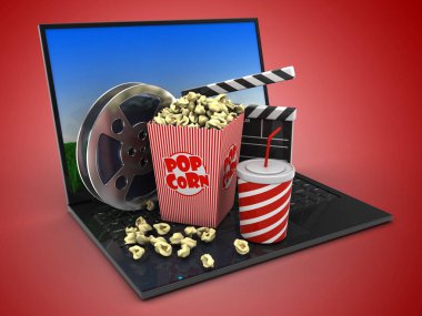 dizüstü bilgisayar arka plan üzerinde gösterimi