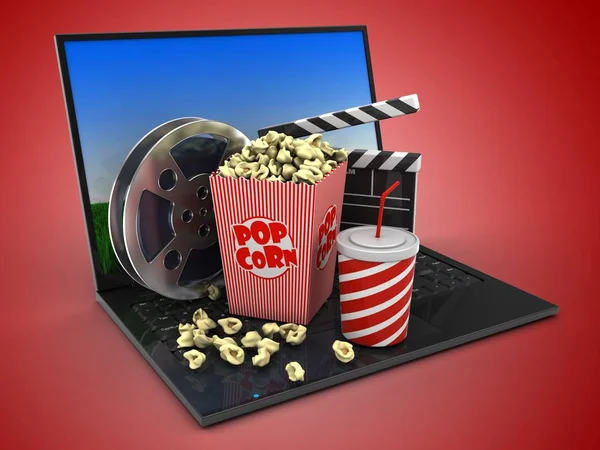 dizüstü bilgisayar arka plan üzerinde gösterimi