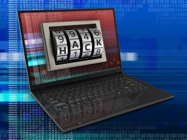 illustration of laptop over  background