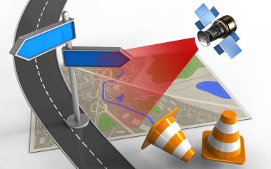  dizin ile harita ve koniler onarmak