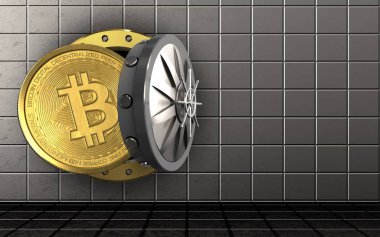  bitcoin arka plan üzerinde gösterimi 