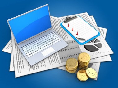  belgeleri arka plan üzerinde gösterimi