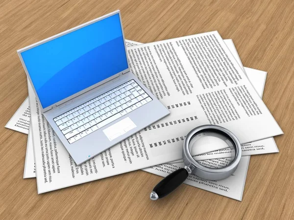 Kağıtları bilgisayarın çizimi