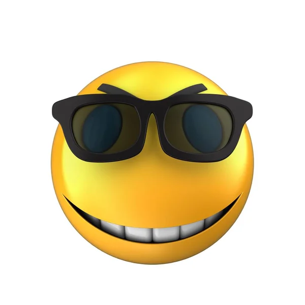 Gelbes Emoticon Lächeln — Stockfoto