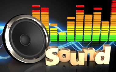 ses dalgası üzerinde gösteren resim