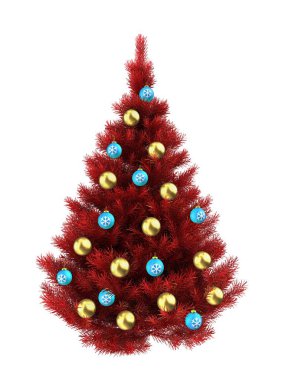  Kırmızı yılbaşı ağacı