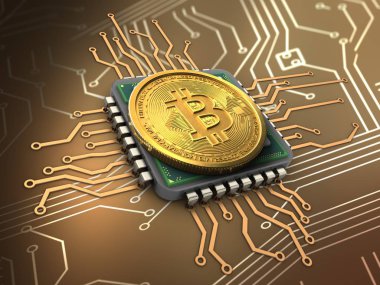 bitcoin arka plan üzerinde gösterimi