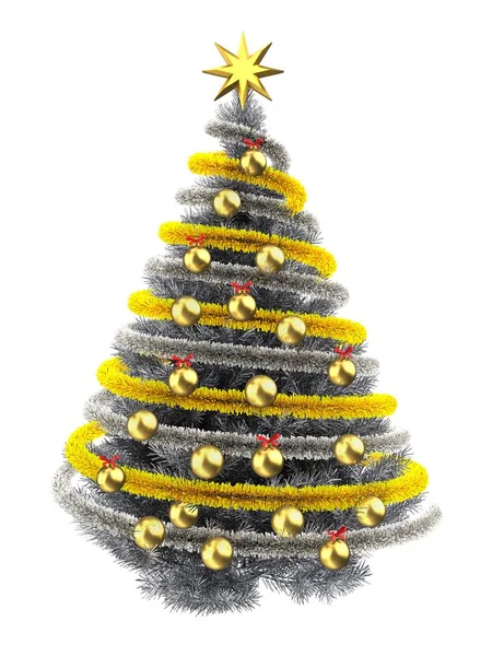 Árbol de Navidad metálico — Foto de Stock