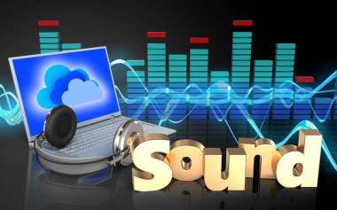 dizüstü bilgisayar arka plan üzerinde gösterimi 