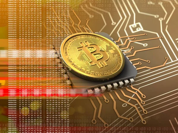 bitcoin arka plan üzerinde gösterimi