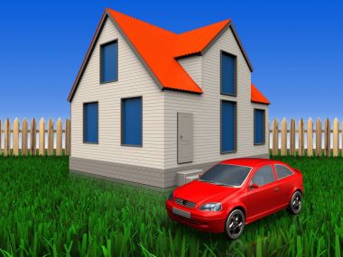 Araba ile yazlık ev 