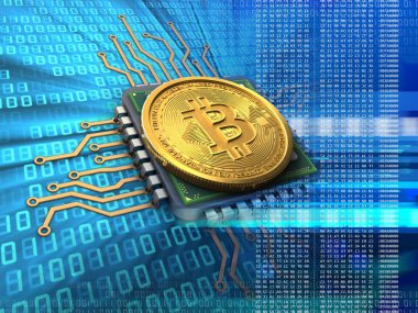 bitcoin arka plan üzerinde gösterimi