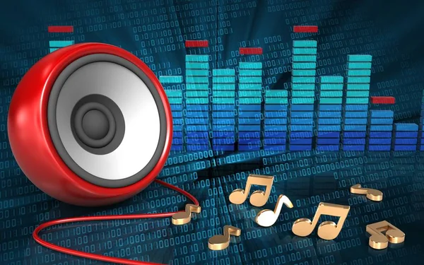 hoparlör arka plan üzerinde gösterimi