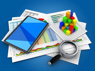 illüstrasyon iş belgelerinin