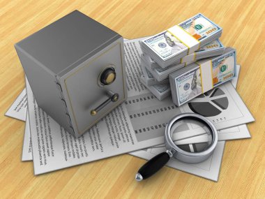 belgeleri arka plan üzerinde gösterimi