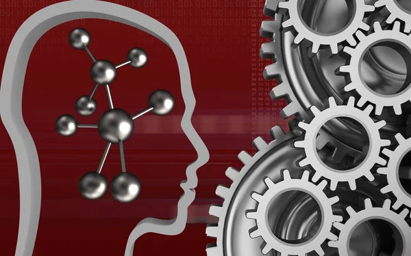 molekül arka plan üzerinde gösterimi