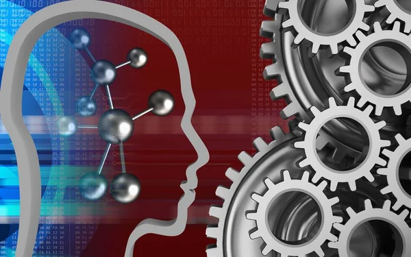 molekül arka plan üzerinde gösterimi