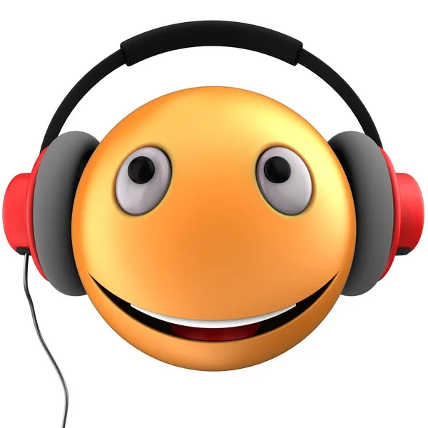 Orange emoticon smile — Stock Photo, Image