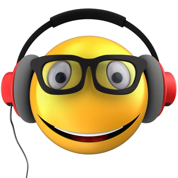 Żółty Emotikon smile — Zdjęcie stockowe