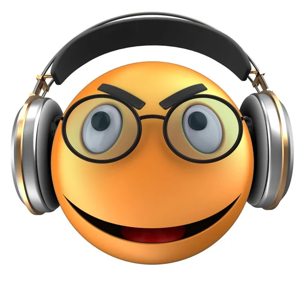 Orange emoticon smile — Stock Photo, Image