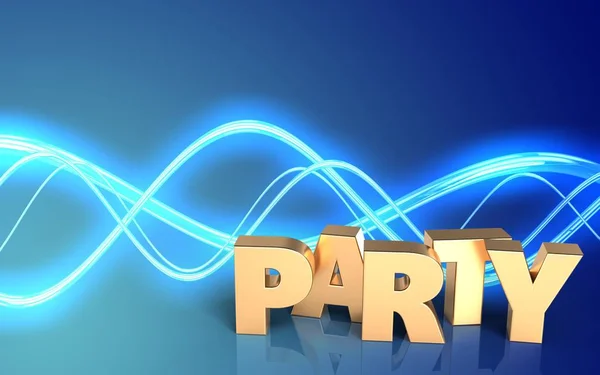 Illustration of party sign — Stock Photo, Image