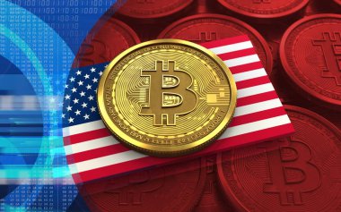 bitcoin arka plan üzerinde gösterimi