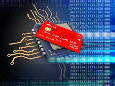  Elektronik mikroişlemci çizimi 