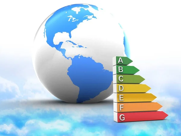 Иллюстрация мирового шара — стоковое фото