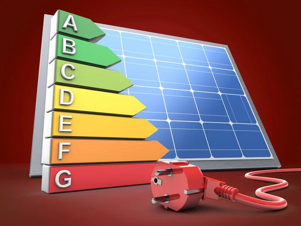 Illustrazione della classifica energetica — Foto Stock