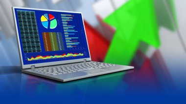 bilgisayar arka plan üzerinde gösterimi 