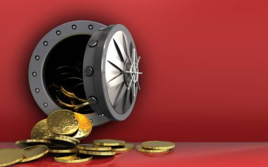 sikke üzerinde arka plan resmi