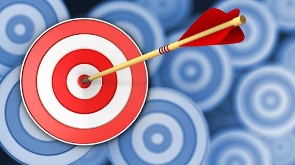 Illustration of target over  background — Stock Photo, Image