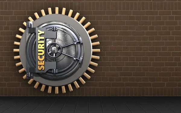 Illustration der Sicherheitstür — Stockfoto
