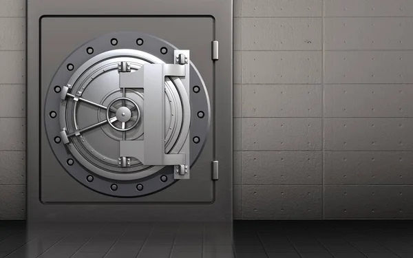 Illustration of metal safe — Stock Photo, Image