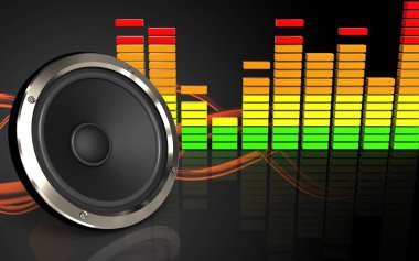 ses dalgası üzerinde gösteren resim