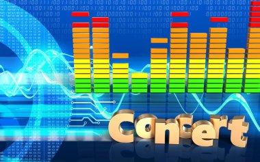  konser cyber arka plan üzerinde oturum