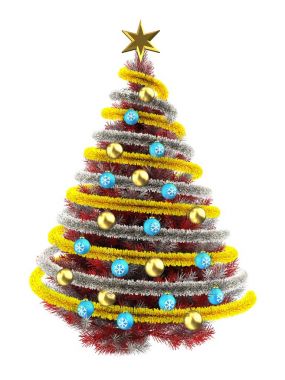 Kırmızı yılbaşı ağacı