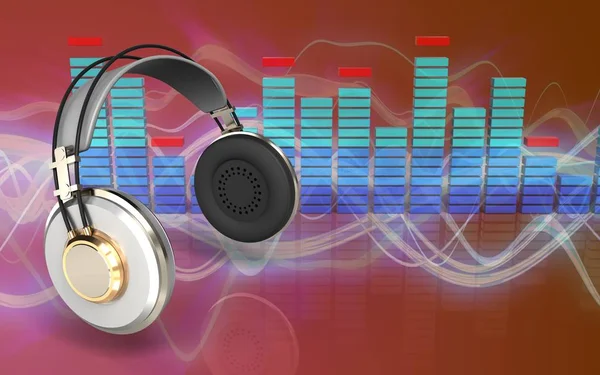 kulaklıklar üzerinde arka plan resmi
