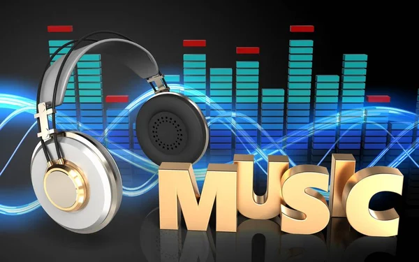 kulaklıklar üzerinde arka plan resmi