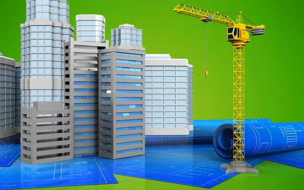 City buildings construction — Stock Photo, Image