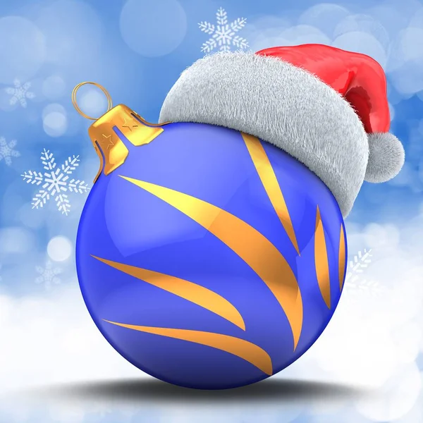 Ilustrace vánoční koule — Stock fotografie