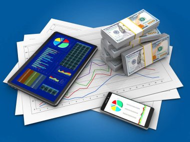 Illustration diyagram kağıtları