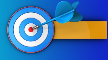 mavi ok ile mavi hedef